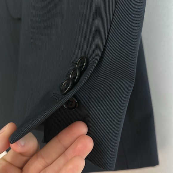 Massimo Dutti Wool and Cashmere Suit Navy Blue - Picture 5 of 15